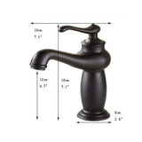 Retro Short Oil Rubbed Basin Mixer #201757