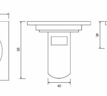 Black Filigree Shower Trap #201913