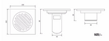Black Filigree Shower Trap #201913