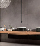 Black Teardrop Ceiling Mixer #202003