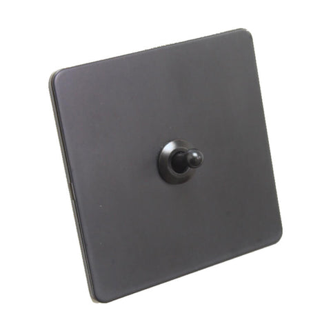 Antique Black 1 Gang Toggle Wall Switch