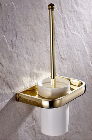 Gold Modern Toilet Brush Holder #201876
