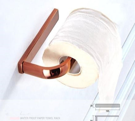 Rose Gold Modern Toilet Roll Holder #201911